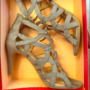 Gray heels. Worn once to a wedding